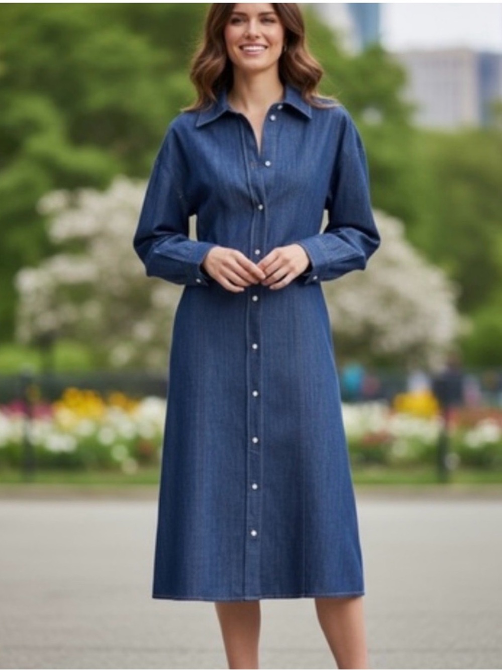 COS Demin Midi Shirt Dress